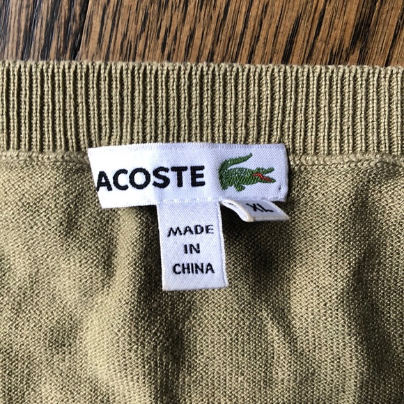 EUC Lacoste silk/cotton sweater - lightweight! - Picture 2 of 6